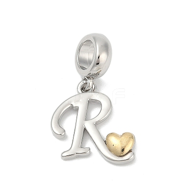 Brass European Dangle Charms LS-KK-Z097-01R-GP-1