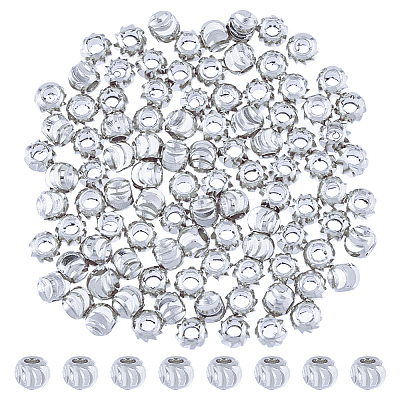 100Pcs Brass Beads KK-HS0015-29S-1