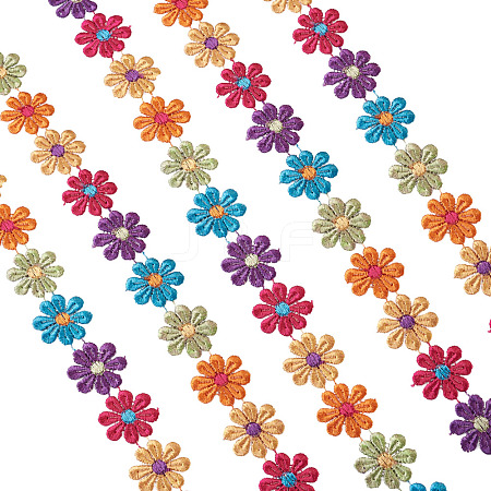 Colorful Polyester Lace Trim OCOR-TAC0001-17-1