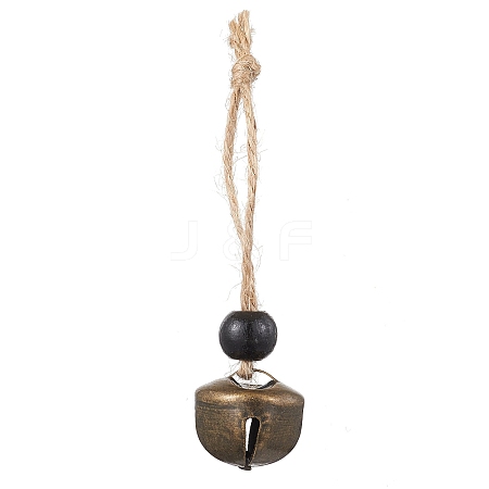 Iron Bell Pendant Decoration HJEW-JM02488-01-1