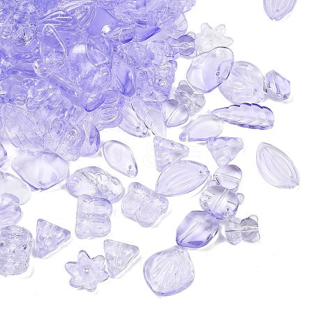 Gradient Color Transparent Glass Beads GLAA-B026-01D-1