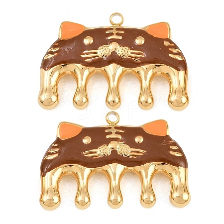 304 Stainless Steel Enamel Pendants SA-CBA033B-04G-02-1