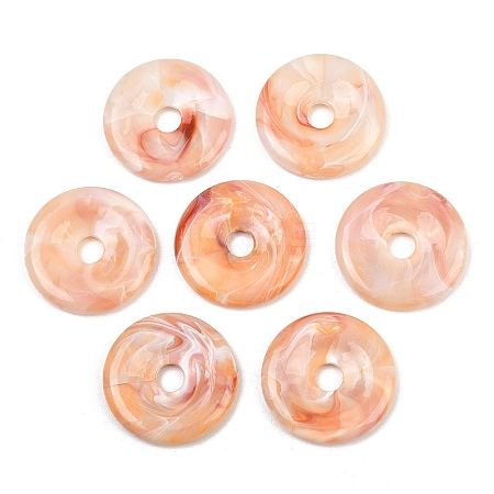 Opaque Acrylic Imitation Jade Pendants OACR-T033-12A-1