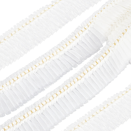 5Yards Polyester Lace Ribbon SRIB-GF0001-74B-1
