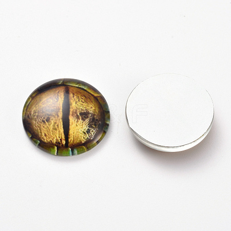 Glass Cabochons GLAA-WH0015-22D-06-1