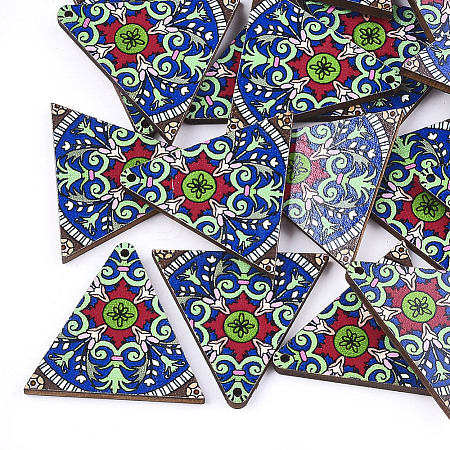 Printed Basswood Pendants LS-X-WOOD-S045-013A-1