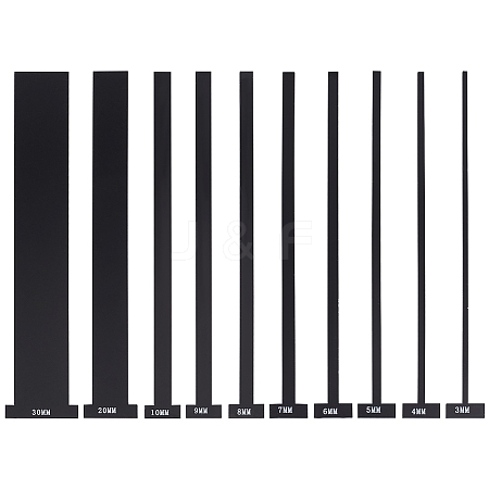 1 Set Acrylic Bookbinding Rulers DIY-FG0005-59-1