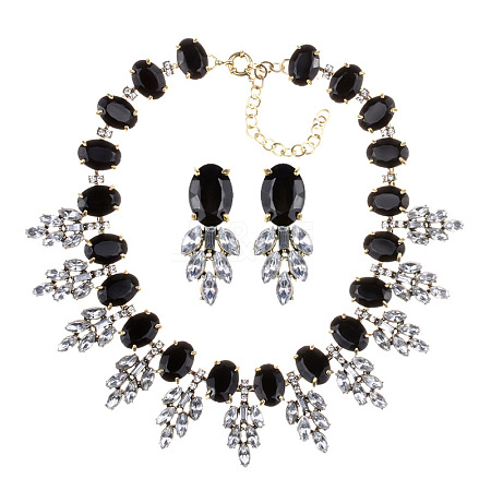 Alloy Rhinestone Jewelry Sets FS-WG3ECD0-03-1