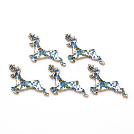 Alloy Enamel Pendants ENAM-N055-017A-01-NR-1