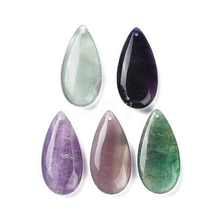 Natural Fluorite Pendants G-F731-04L-1