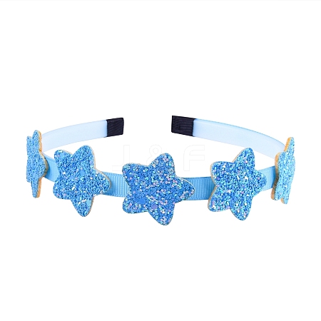 Star Candy Color Sequin Cloth Hair Bands PW-WG0EBFC-15-1