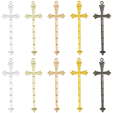 40Pcs 5 Colors Alloy Big Pendants FIND-SC0018-10A-1
