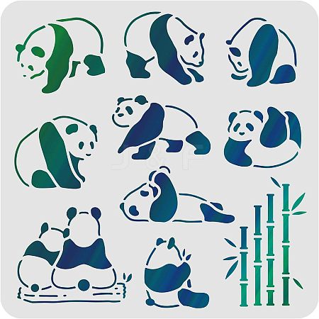 Plastic Reusable Drawing Painting Stencils Templates DIY-WH0172-346-1