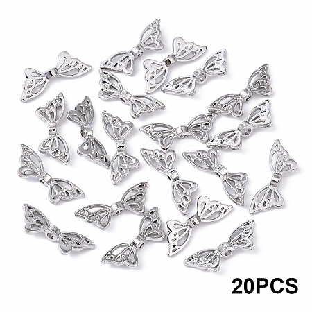 20Pcs Rack Plating Alloy Beads FIND-YW0008-15P-1