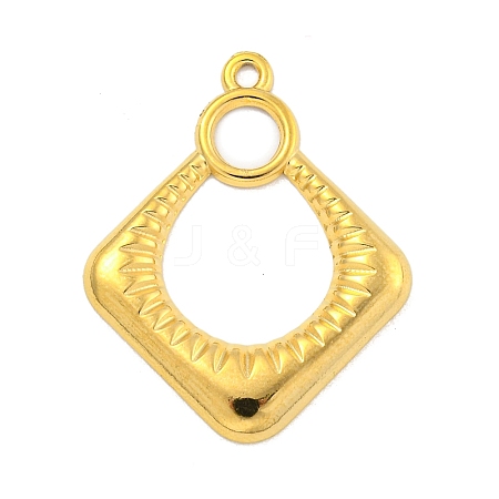 304 Stainless Steel Pendants STAS-K273-06G-1