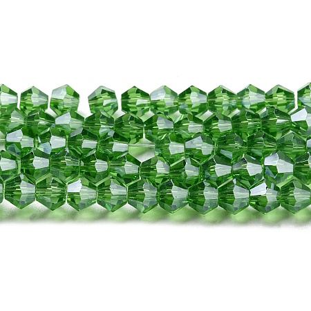 Transparent Electroplate Glass Beads Strands LS-GLAA-F029-3mm-C03-1
