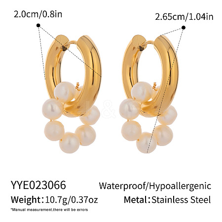 Stainless Steel Hoop Earrings ZU9248-5-1