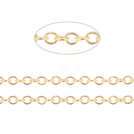 Brass Cable Chains CHC-034Y-01G-NR-1