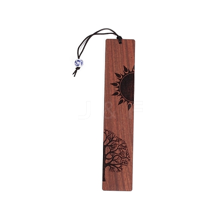 Wood Bookmarks AJEW-WH0258-235A-1