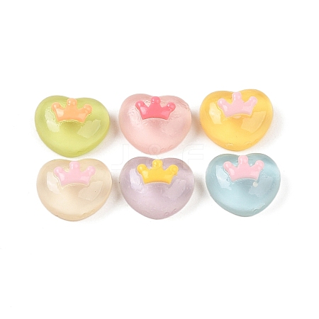 Candy Color Translucent Resin Decoden Cabochons RESI-S394-04C-1