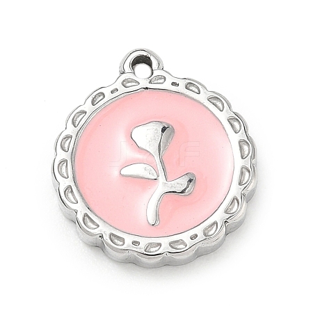 304 Stainless Steel Enamel Pendants SA-CBA8A4A-04B-P-1