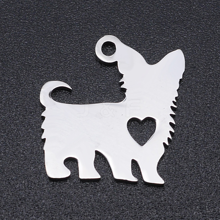 Non-Tarnish 201 Stainless Steel Silhouette Charms STAS-N090-JN853-1-1