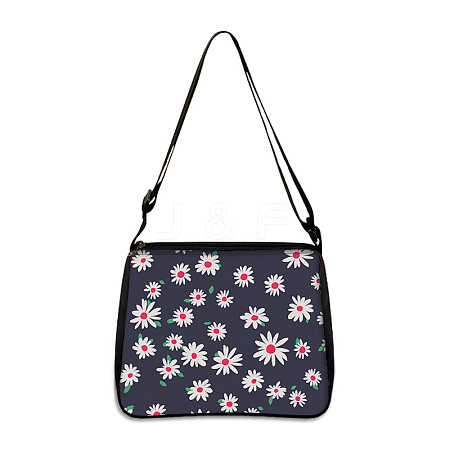 Flower Printed Polyester Shoulder Bags PW-WG4B978-07-1