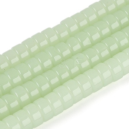 Imitation Jade Glass Beads Strands GLAA-N026-3x6mm-J03-1