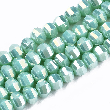 Electroplate Glass Beads Strands EGLA-S194-01A-A04-1