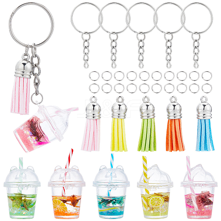 DIY Fruit Juice Keychain Making Kit DIY-SC0023-43-1