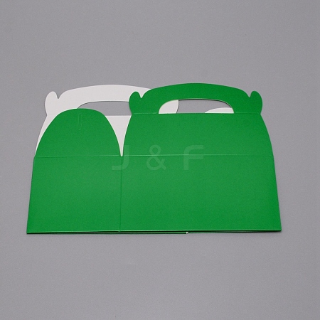 Solid Color Paper Fold Cakes Boxes CON-WH0081-22D-1
