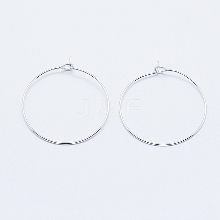 Long-Lasting Plated Brass Hoop Earrings Findings LS-KK-K204-179P-NF-1