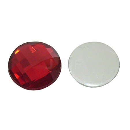 Acrylic Rhinestone Flat Back Cabochons LS-PQO-20mm17-1