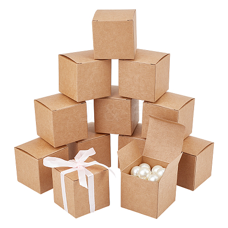 Folding Square Kraft Paper Mailer Boxes CBOX-WH0005-04-1