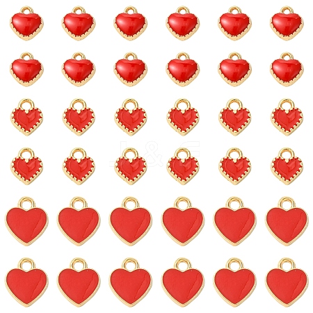 48Pcs 3 Styles Alloy Enamel Charms ENAM-FS0002-42-1