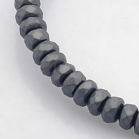 Electroplate Non-magnetic Synthetic Hematite Beads Strands X-G-J208B-09-1