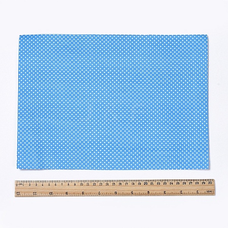 Polka Dot Pattern  Printed A4 Polyester Fabric Sheets LS-DIY-WH0158-63A-06-1