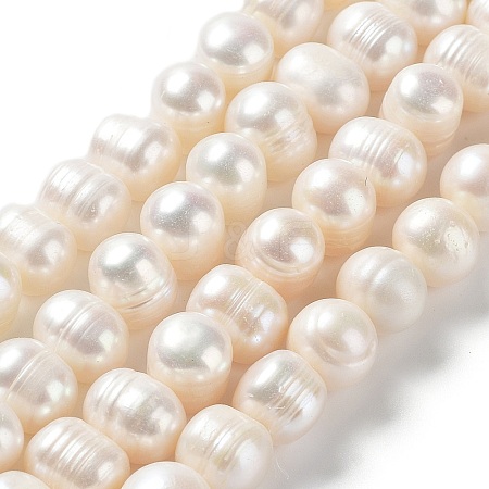 Natural Cultured Freshwater Pearl Beads Strands PEAR-E019-08-1