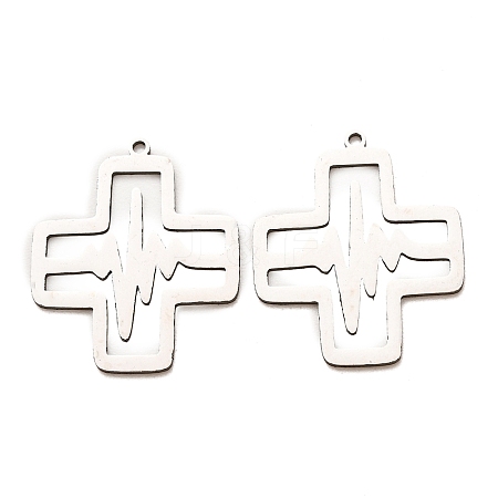 201 Stainless Steel Pendants SA-CBA49C1-10P-1