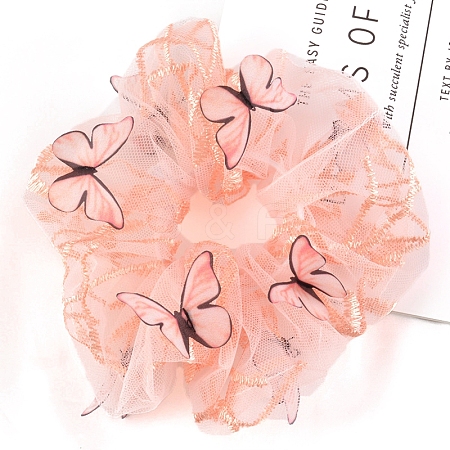 Butterfly Satin Face Elastic Hair Accessories PW-WGC724A-04-1