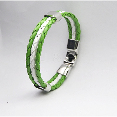 Imitation Leather Multi-strand Bracelets for Women Men WG7AE3D-07-1