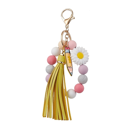 Silicone Beads Keychain KEYC-JKC00904-1