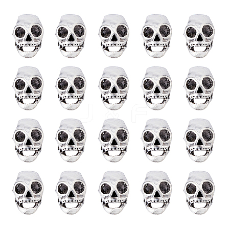 60Pcs Halloween Theme Tibetan Style Alloy Beads FIND-DC0006-25-1