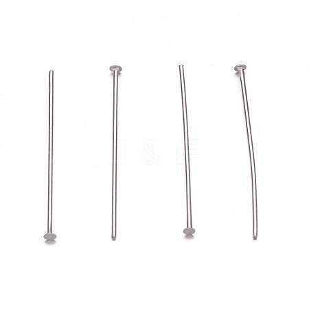 Tarnish Resistant 304 Stainless Steel Flat Head Pins STAS-H358-06C-1