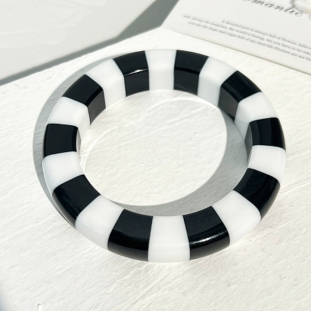 Resin Bangles BJEW-H600-58B-09-1