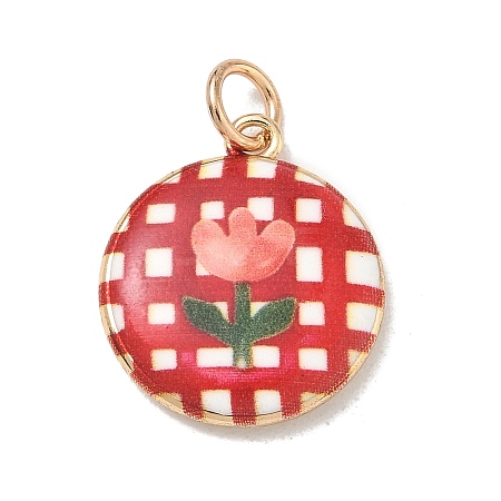Printed Brass Pendants KK-CBA9B3D-02G-07-1