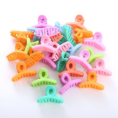 Plastic Claw Hair Clips OHAR-P021-09A-06-1