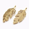 Tibetan Style Alloy Leaf Big Pendants PALLOY-A15448-AG-NF-2