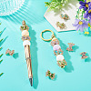 6Pcs 6 Colors Brass Rhinestone Beads KK-TA0009-14-7
