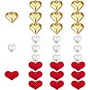 SUPERFINDINGS 30Pcs 3 Style Heart Pendants FIND-FH0003-50-1